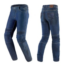 Blugi (jeans) femei pentru scuter - motocicleta Seventy model SD-PJ8 tip Slim fit culoare: albastru (insertii Aramid Kevlar) XL