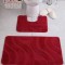 Set 2 Covorase Baie Model Symphony 2577, Marimi 50 x 80 40 x 50 cm, Rosu, Antiderapant, Antialergic, Polipropilena