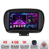Navigatie Fiat 500 2014- A-539 4+64 InCell Display 1K Android Waze USB Navigatie Internet Youtube Radio CarStore Technology