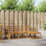 vidaXL Set Canapele Exterior Lemn Masiv Acacia 4 Piese Natural Gradina Durabil