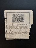 Certificat de Botez - Dragasani - Baia - 1933