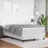 VidaXL Pat box spring cu saltea, alb, 120x200 cm, piele ecologică 3144597