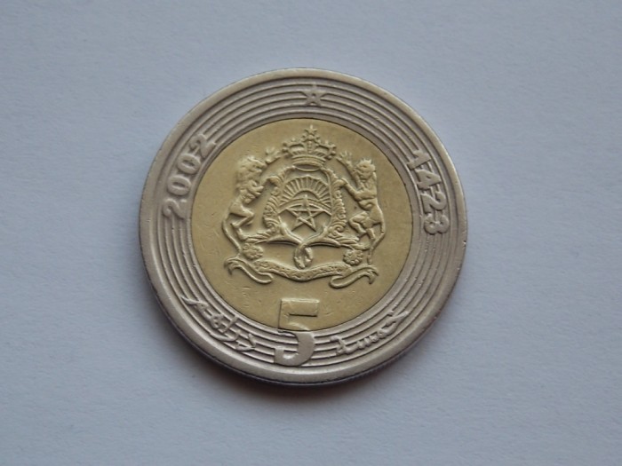 5 DIRHAMS 2002 MAROC