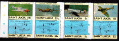 St. LUCIA 1985, Aviatie, MNH, serie neuzata foto