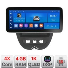 Navigatie Citroen C1 Peugeot 107 Toyota Aygo 2005-2014 Edotec 4+64 12.3 inch Incell 1K android Wifi 5Ghz gps internet KIT-C1 v2 CarStore Technology foto