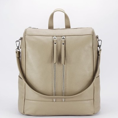 Rucsac 2 in 1 bej din piele naturala 873 124 foto