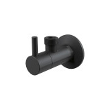 Cumpara ieftin Robinet colțar, Alcadrain, cu filtru 1/2 x 1/2, negru mat