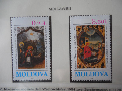Moldova-Craciun-serie completa ,nestampilate MNH foto