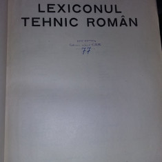 CARTE TEHNICA VECHE 1955,R.P.R.,LEXICONUL TEHNIC ROMAN,,Vol.VI,T.GRATUIT