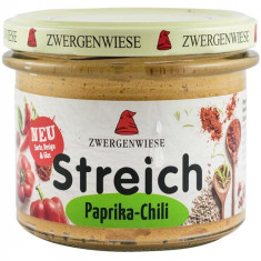 Crema Tartinabila Vegetala cu Paprika si Chili Bio 180 grame Zwergenwiese