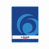Caiet A5, cu spira dubla, 80 file, dictando - X.Book (College)