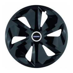 Set 4 Capace Roti Roco Negru R15, pentru Volvo