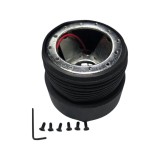 Butuc Adaptor Volan Sport VW Golf 4 Vento Aluminiu, Prindere 6 Puncte, Compatibil Nardi Momo Sparco, Conector Claxon Inclus