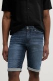Karl Lagerfeld pantaloni scurți jeans culoarea bleumarin, 552833.265820