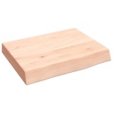 Cumpara ieftin Polita de perete, 40x30x(2-6) cm, lemn masiv de stejar netratat