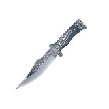 Cutit Vanatoare Deer 27 cm, otel, full tang, Negru, Husa inclusa, Cutit tactic, Oem