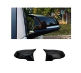 Set Capace Oglinzi Tip Batman Compatibil BMW Seria 2 F22 2014-2020 Negru Lucios ABS Tuning Exterior ALM ABS