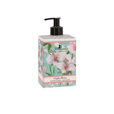 Sapun Lichid Vegetal cu Parfum de Crin Roz Florinda 500 mililitri foto
