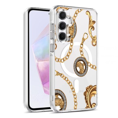 Husa pentru samsung galaxy a55 5g, atasare magnetica, magsafe, slinny, clear foto