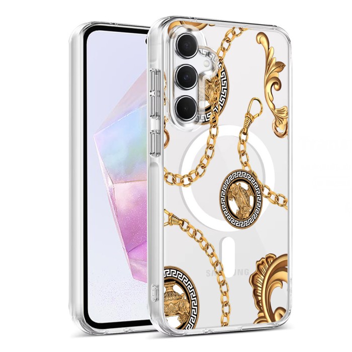 Husa pentru samsung galaxy a55 5g, atasare magnetica, magsafe, slinny, clear