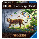 Cumpara ieftin Puzzle Lemn Tigru, 500 Piese, Ravensburger