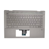 Carcasa superioara cu tastatura palmrest Laptop, HP, Pavilion 14-CE, TPN-Q207, 54G7ATATP10TEEP, 910300195620, DD1851, L19191-251, SP5CD8214Q9H, cu ilu