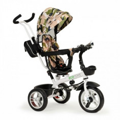 Tricicleta cu Sezut Reversibil Ecotoys JM-322 Camuflaj foto