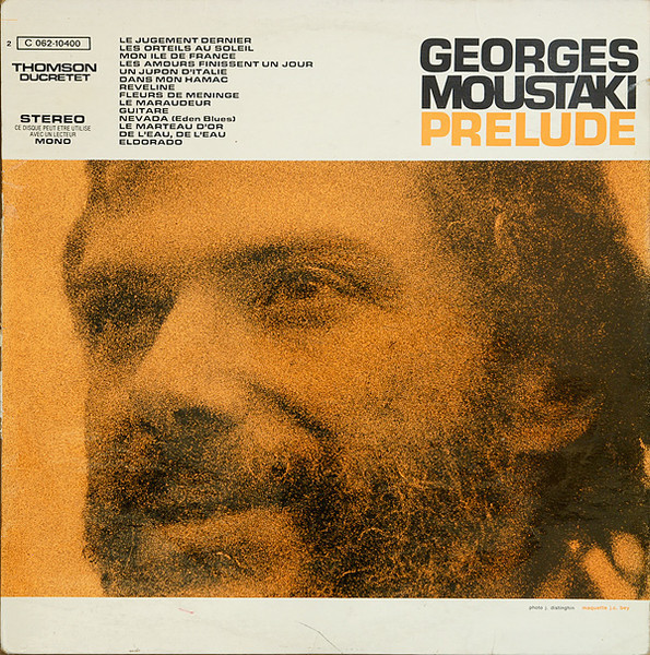 Vinil &quot;Japan Press&quot; Georges Moustaki &ndash; Prelude (VG)