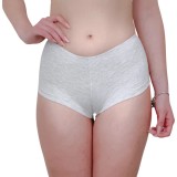 Chilot Brazilian Boxer Luan Bumbac Elastic Gri XL: Confortabil, Talie Inalta, Diverse Culori - Alb, Bej, Bleumarin, Negru, Rosu