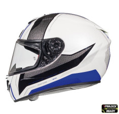 Casca integrala pentru scuter - motocicleta MT Rapide Duel D5 albastru/alb/negru lucios (fibra sticla) XL (61/62cm) foto