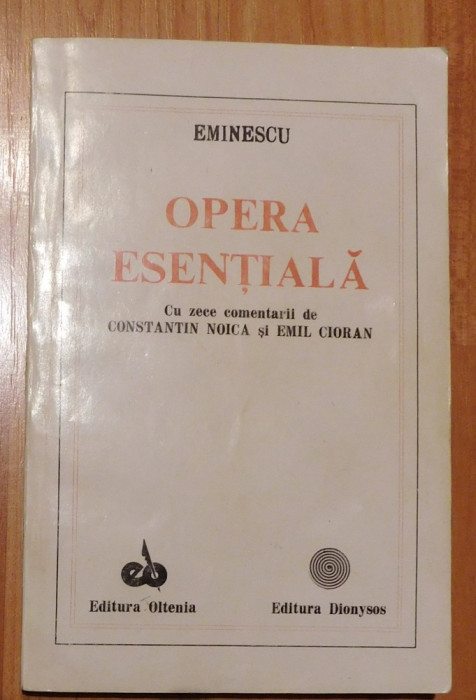Opera esentiala Mihai Eminescu