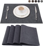 Set de 4 naproane Balcony&amp;Falcon, in, gri inchis, 30 x 45 cm