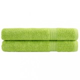 VidaXL Prosoape de saună premium SOLUND 2 buc. verde 80x200 cm 600 gsm
