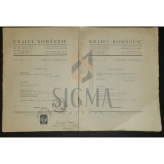 SIMION C. MANDRESCU ( Redactor ), REVISTA &quot; GRAIUL ROMANESC &quot; Organ al romanilor de peste hotare Aromani , nr. 11-12, 1932
