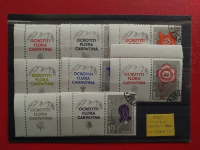 1957 - FLORA CARPATINA ( CU VIGNETE ) foto