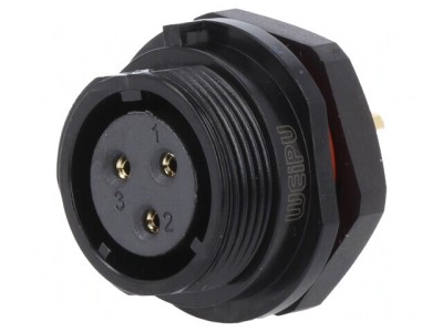 Soclu Mamă SP17 3 PIN IP68 500V 10A foto