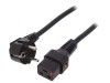 Cablu Alimentare CEE 7/7 Ștecăr &icirc;n Unghi la IEC C19 2m 10A PVC