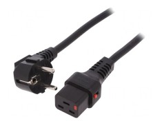 Cablu Alimentare CEE 7/7 Ștecăr &icirc;n Unghi la IEC C19 2m 10A PVC