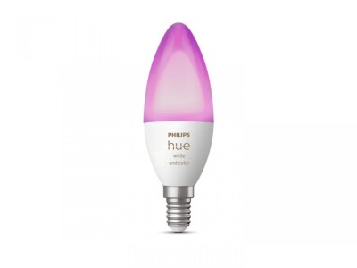 Bec LED RGB inteligent Philips Hue B39, Bluetooth, E14, 5.3W, foto