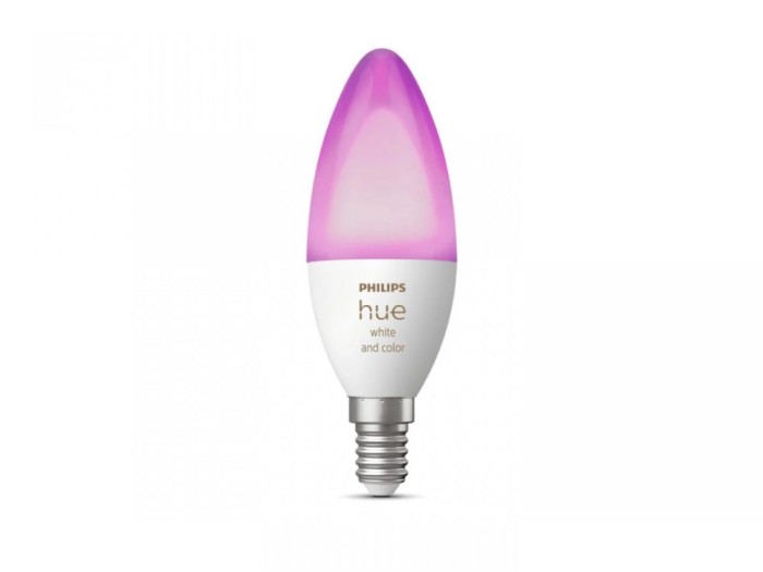 Bec LED RGB inteligent Philips Hue B39, Bluetooth, E14, 5.3W,