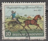 Germania 1952 -aniversari filatelice,stampilata