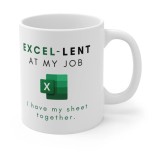 Cana personalizata pentru colegii iubitorii de EXCEL, 330 ml