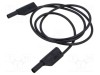 Cablu de măsurare HIRSCHMANN T&amp;M 32A 1m negru cu soclu axial 4mm