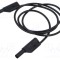 Cablu de măsurare HIRSCHMANN T&amp;M 32A 1m negru cu soclu axial 4mm
