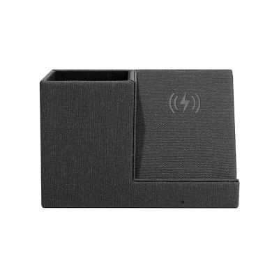 Suport pixuri cu incarcator wireless rapid QI Edman Ontario SP1, 10W, Negru foto