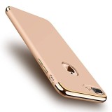 Cumpara ieftin Husa iPhone 7 / 8 Ipaky Fashion Gold, Rama Electroplacata, Protectie Anti-Zgarieturi, Anti-Praf, Carcasa Aurie