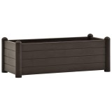 Strat inaltat de gradina, cafeniu, 100 x 43 x 35 cm, PP