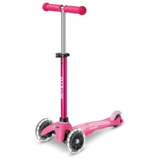 Trotineta MICRO Mini DeLuxe LED pink foto