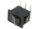 Rocker SPDT 2 ON-ON 6A/250VAC Negru fără CW Corp