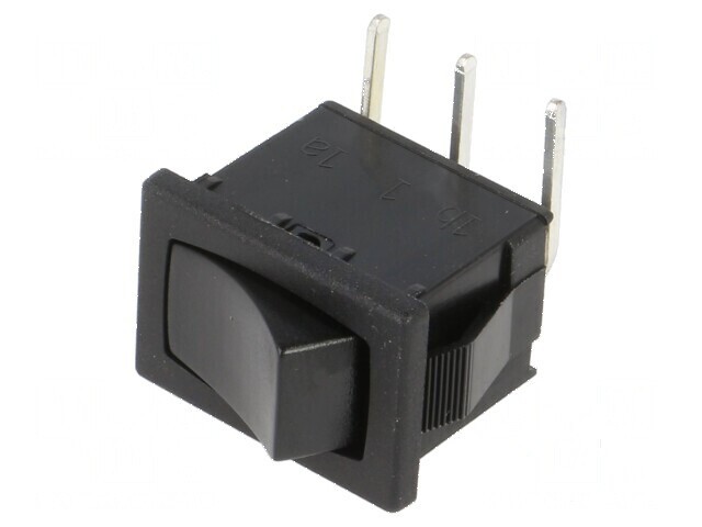 Rocker SPDT 2 ON-ON 6A/250VAC Negru fără CW Corp